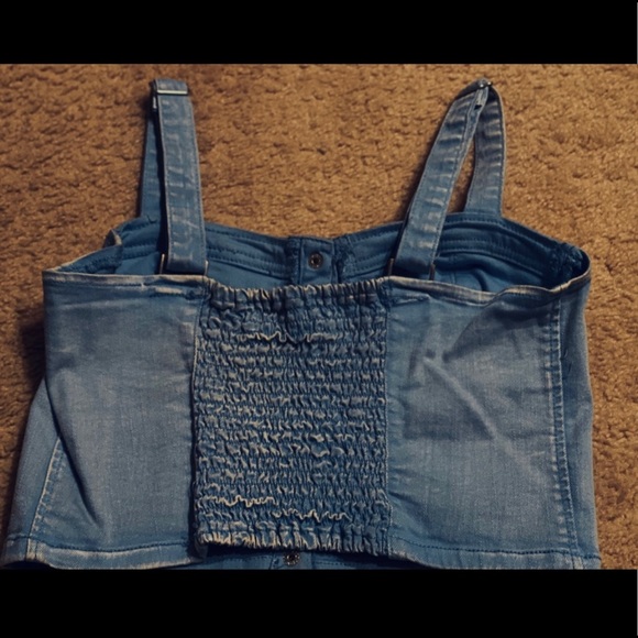 Forever 21 - Large Denim crop top 💙✨ - Picture 5 of 6